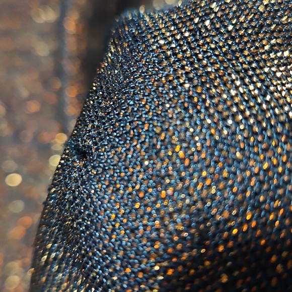 Vintage 90s Selena Shimmering Bronze Short Sleeve Top Medium - Picture 6 of 9